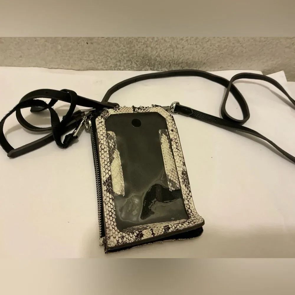 Aimee Kestenberg | Leather Phone Carrier | Python Crossbody